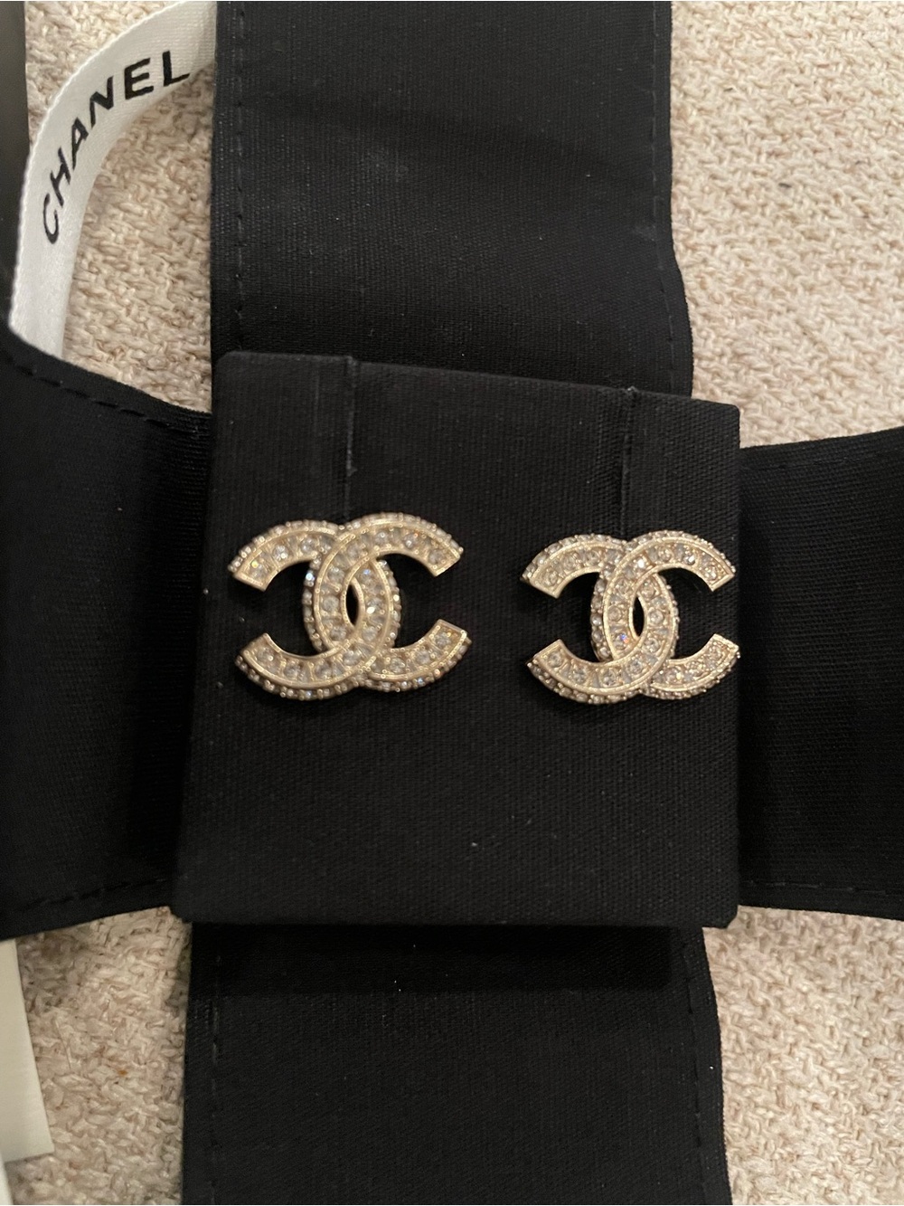 Chanel Crystal earrings - new in box